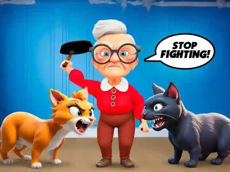 Cat and Granny — безплатна онлайн игра