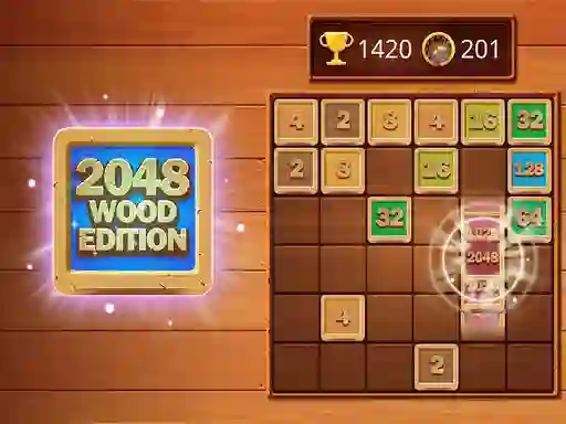 2048 Wooden Edition — безплатна онлайн игра