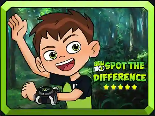 Ben 10 Spot the Difference — безплатна онлайн игра
