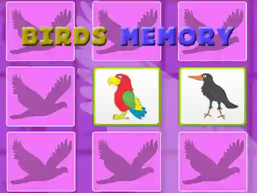 Kids Memory With Birds — безплатна онлайн игра