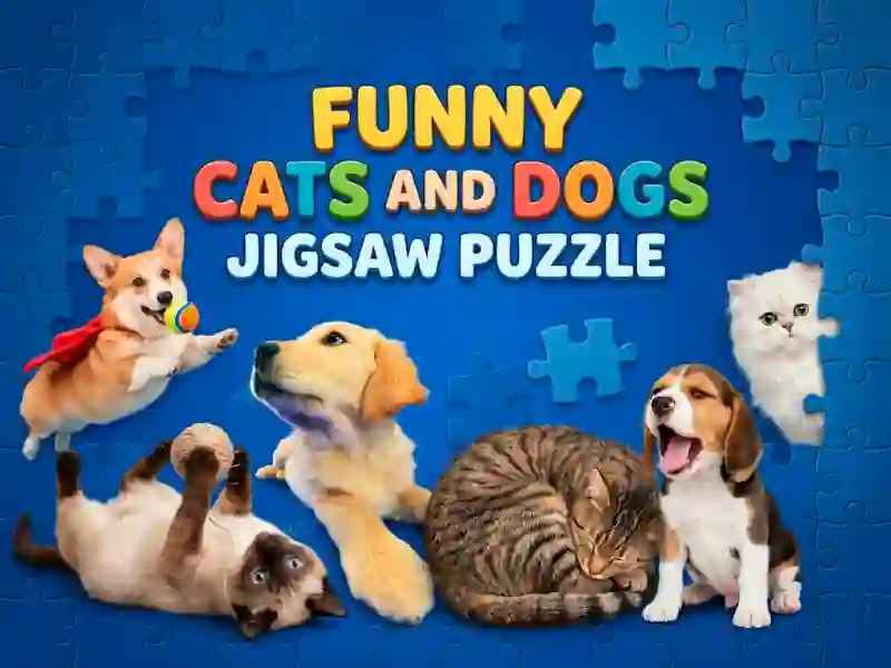 Funny Cats And Dogs Jigsaw Puzzle — безплатна онлайн игра