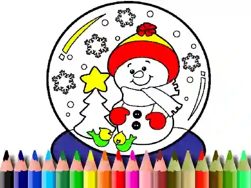 Back To School: Christmas Coloring Book — безплатна онлайн игра