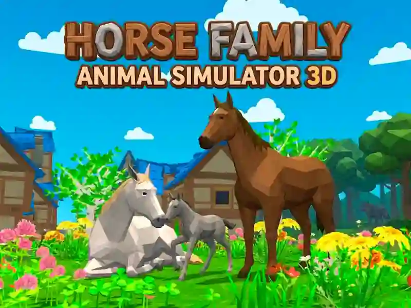 Horse Family Animal Simulator 3D — безплатна онлайн игра