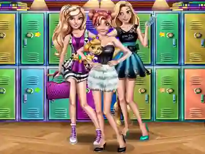 Princesses College Day — безплатна онлайн игра
