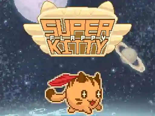 Flappy Super Kitty — безплатна онлайн игра