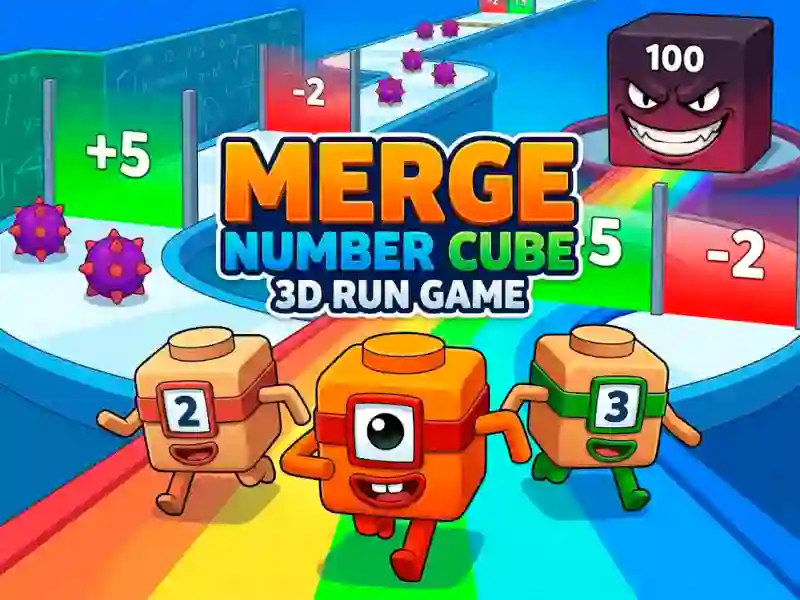 Merge Number Cube 3d Run Game — безплатна онлайн игра