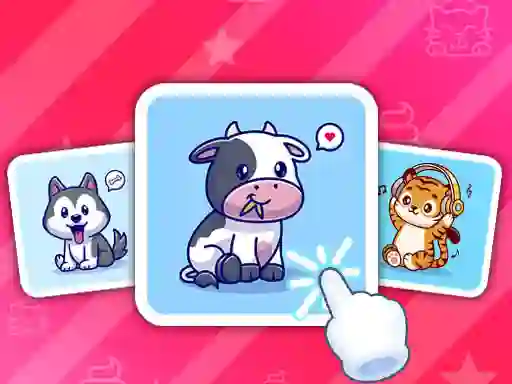 Cute Animal Cards — безплатна онлайн игра