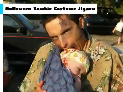 Halloween Zombie Costume Jigsaw — безплатна онлайн игра