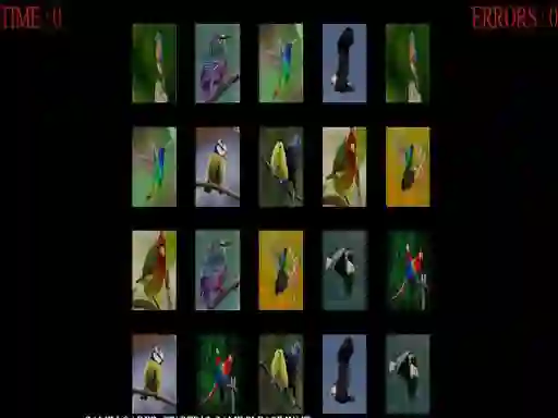 Memorize the birds — безплатна онлайн игра