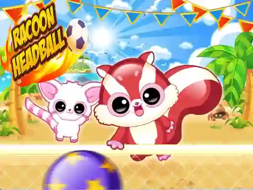 Racoon Headball — безплатна онлайн игра