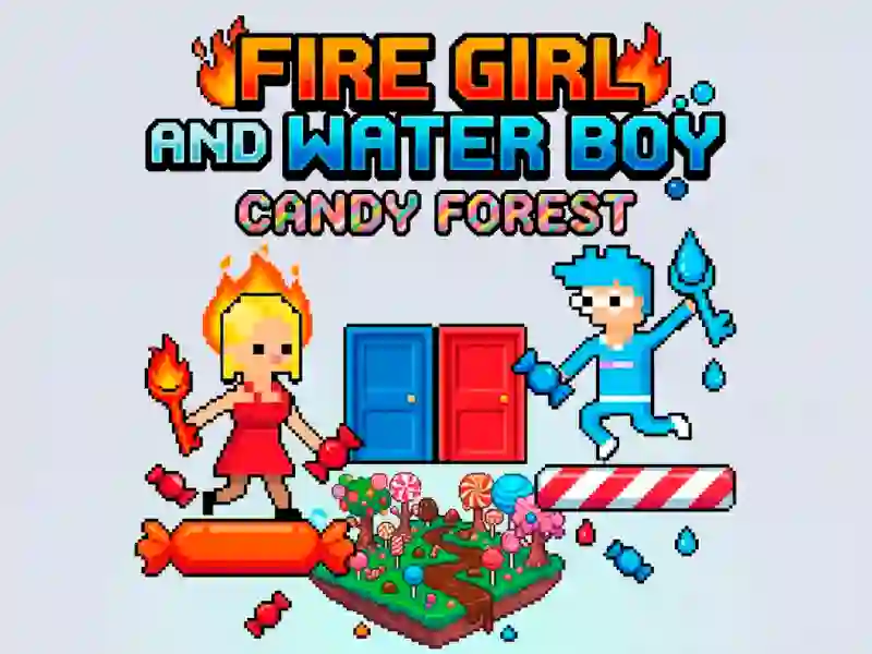 Fire Girl and Water Boy Candy Forest — безплатна онлайн игра