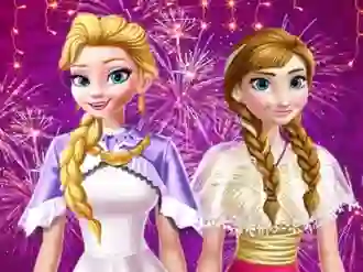 Ellie and Annie New Year Eve Party — безплатна онлайн игра