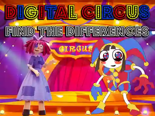 Digital Circus Find The Differences — безплатна онлайн игра