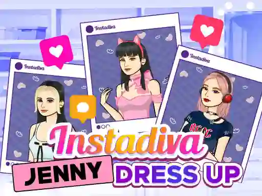 Instadiva Jenny Dress Up — безплатна онлайн игра