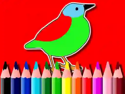 Back To School: Birds Coloring Book — безплатна онлайн игра