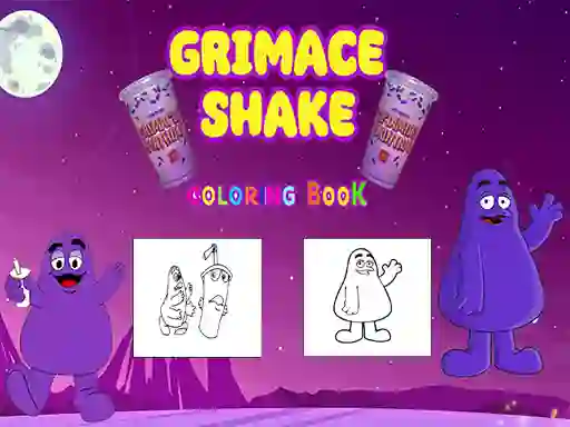 Grimace Shake Coloring book — безплатна онлайн игра
