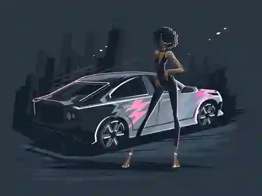 Old and New Cars Coloring — безплатна онлайн игра