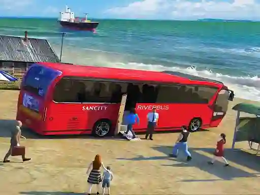 Water Surfer Bus Simulation Game 3D — безплатна онлайн игра