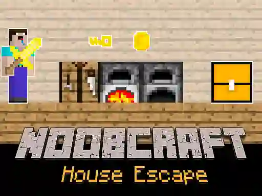 Noobcraft House Escape — безплатна онлайн игра