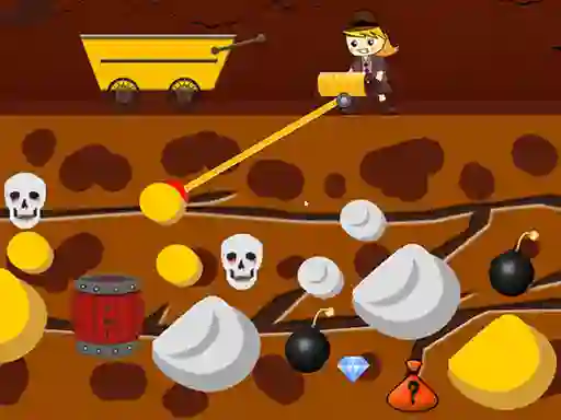 Lady Gold Miner — безплатна онлайн игра