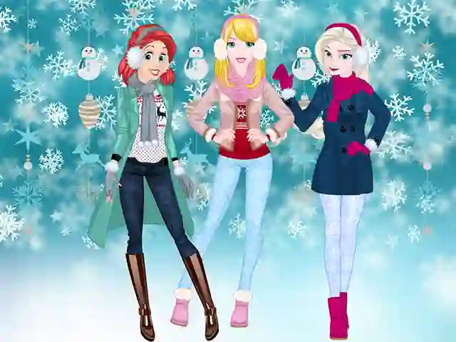 Princesses Winter Spree — безплатна онлайн игра