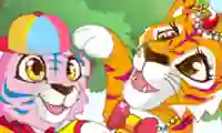Mommy and Baby Tiger — безплатна онлайн игра