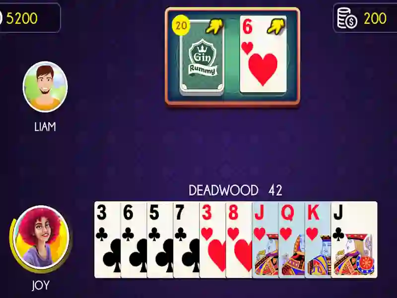 Gin Rummy — безплатна онлайн игра