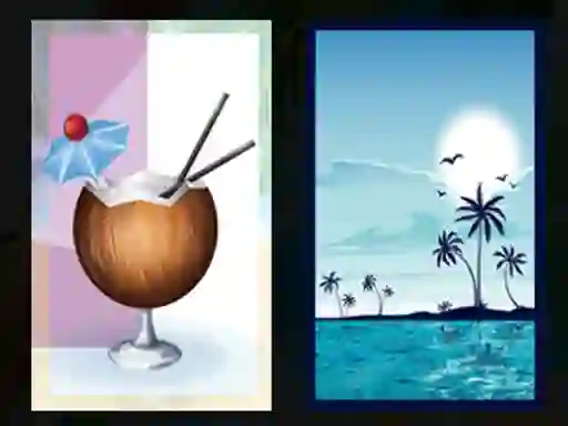 Beach Cocktails Memory — безплатна онлайн игра