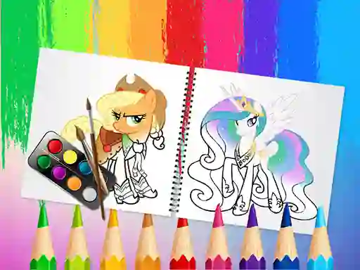 Sweet Pony Coloring Book — безплатна онлайн игра