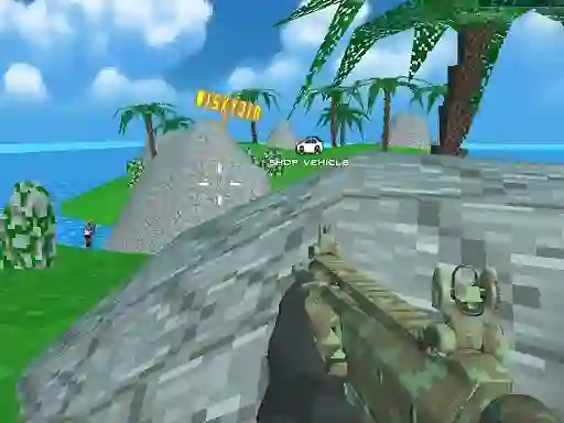 Blocky Combat SWAT Desert Storm Zombie — безплатна онлайн игра