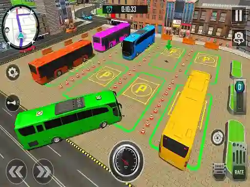 Bus City Parking Simulator — безплатна онлайн игра