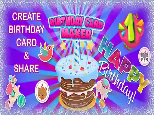 Birthday Card Maker — безплатна онлайн игра