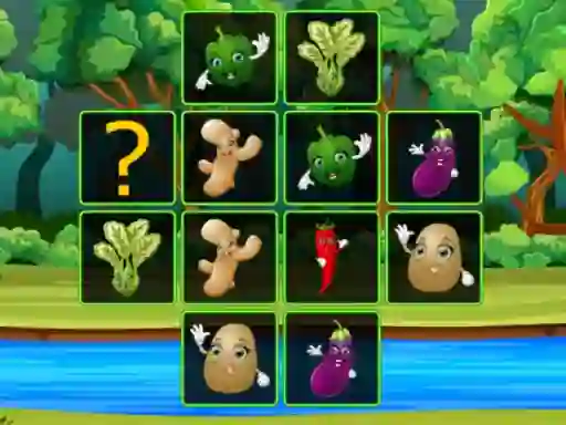 Vegetable Cards Match — безплатна онлайн игра
