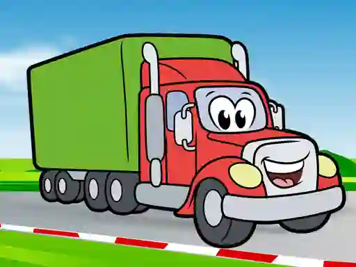 Happy Trucks Coloring — безплатна онлайн игра