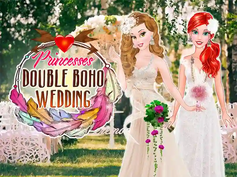 Princesses Double Boho Wedding — безплатна онлайн игра