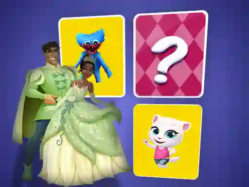 The Princess and the Frog Memory Card Match — безплатна онлайн игра