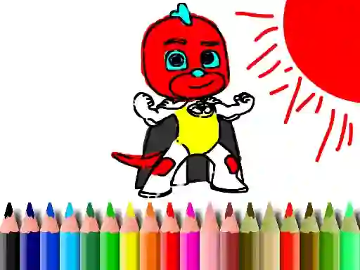 Back To School: Mask Boy Coloring — безплатна онлайн игра