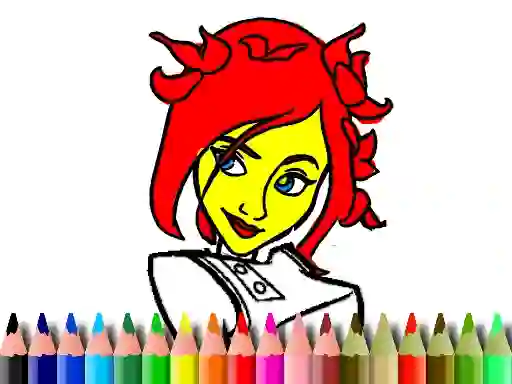 Back To School: Cute Girl Coloring — безплатна онлайн игра