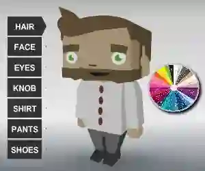 Coloring Bloxy Boy — безплатна онлайн игра