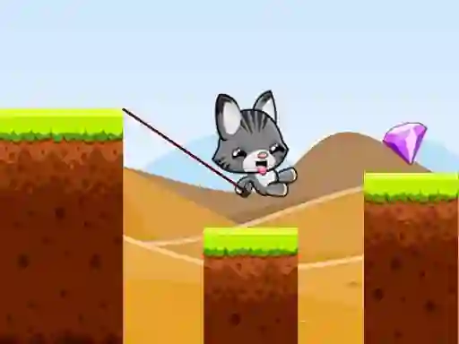 Swing Cat Endless Jump — безплатна онлайн игра