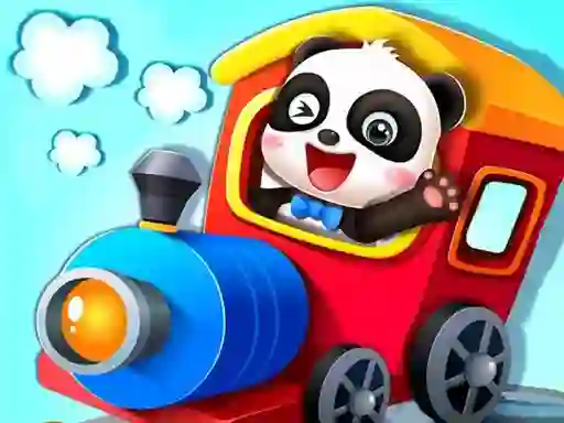 Baby Panda Train Driver — безплатна онлайн игра