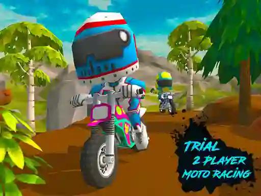 Trial 2 Player Moto Racing — безплатна онлайн игра