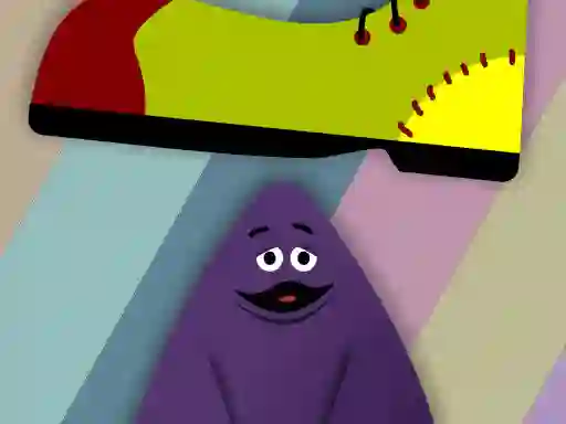 Grimace vs giant clown shoes — безплатна онлайн игра