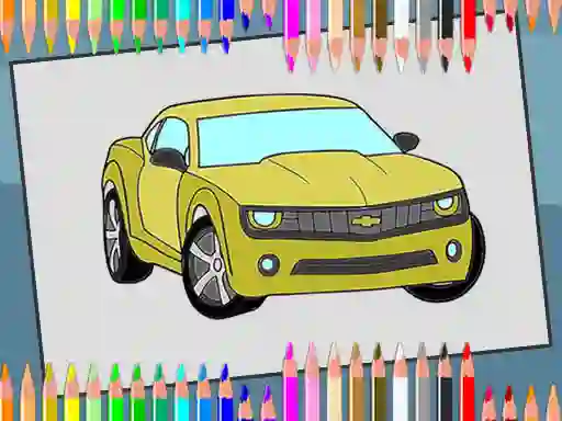 American Cars Coloring Book — безплатна онлайн игра