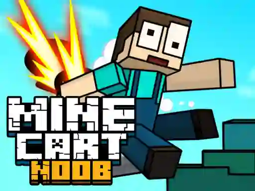 Mine Cart Noob — безплатна онлайн игра
