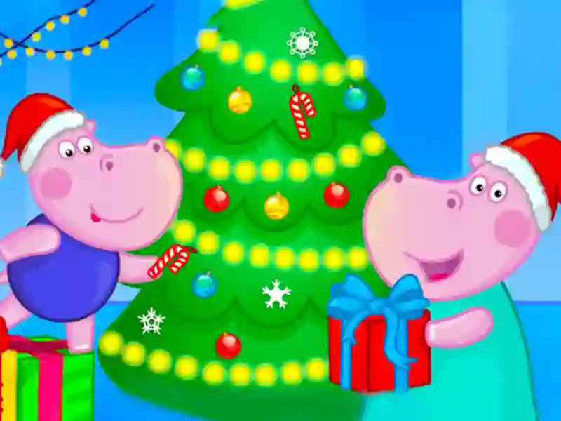 Hippo Christmas Calendar — безплатна онлайн игра