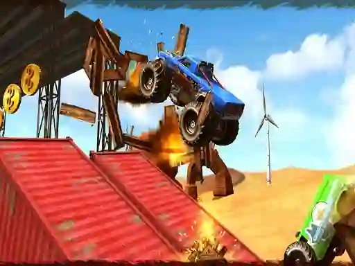 Monster Truck Impossible Track Plane Simulator — безплатна онлайн игра