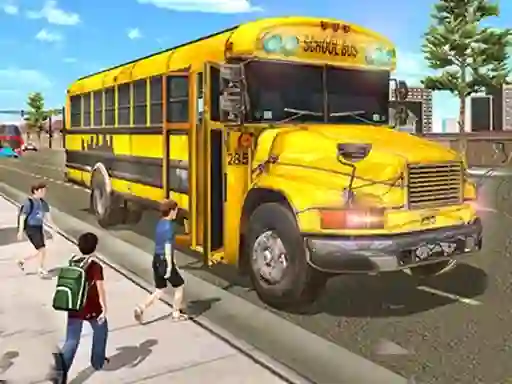 City School Bus Driving — безплатна онлайн игра