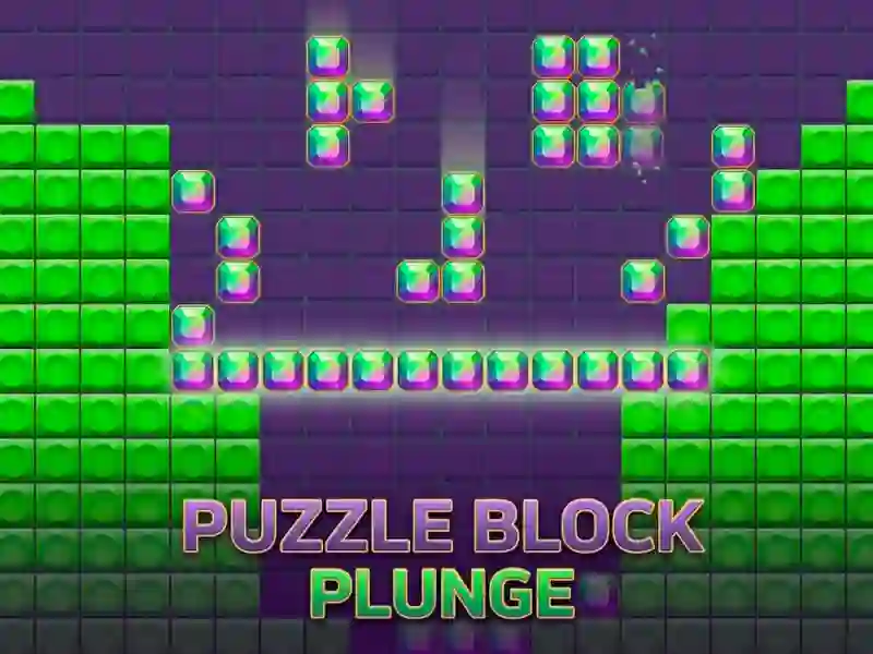 Puzzle Block Plunge — безплатна онлайн игра