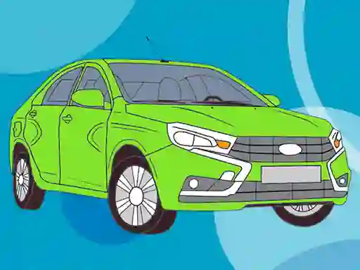 Russian Cars Coloring Book — безплатна онлайн игра